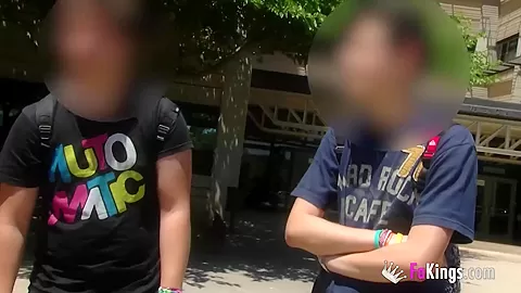 Finding a guy at a Spanish university to fuck Tania