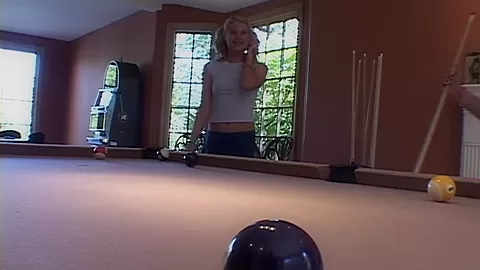 Cute blonde lesbian licked out