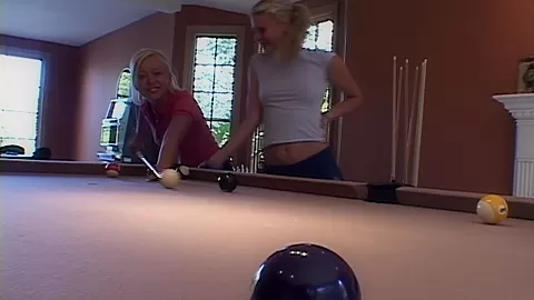 Cute blonde lesbian licked out