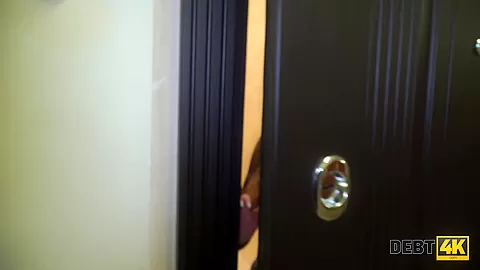 DEBT4k. Bimbo waitress delays paying off the debt with help of sex