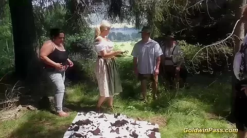 extreme gangbang in nature