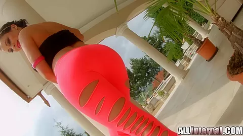 AllInternal Gagging babe gets ass fucked creampie