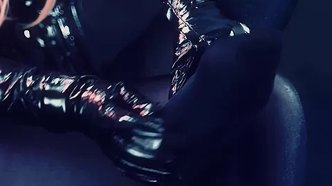 Arya Grander - Sweet Milf In Stockings And Pvc Playing Pussy