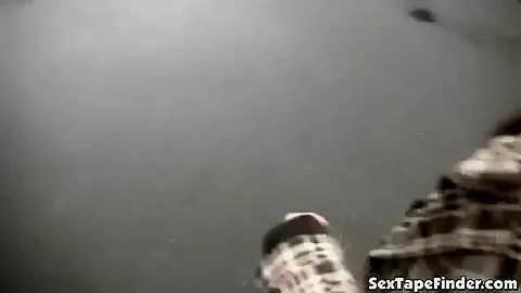 Public slut sucks cock in the car while stopped
