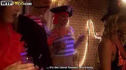 Absolutely wild sex at sex party, today is Halloween!