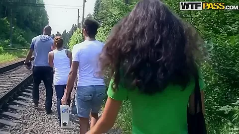 Hot students 18+ picnic with Albina