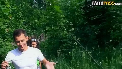 Hot students 18+ picnic with Albina