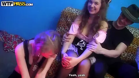Fishnets and young chicks is something really hot