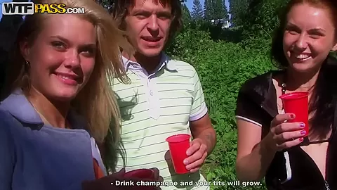 Picnic turned into outdoor fun with young babes
