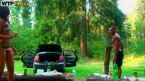 Erotic Veronica in outdoor picnic which turns out to be sex picnic