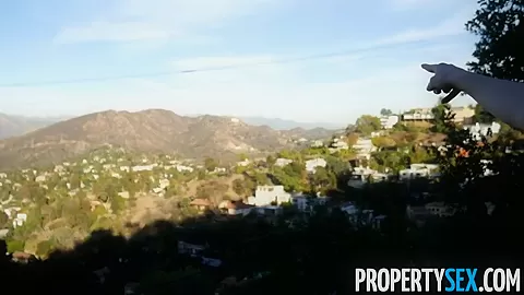 Redhead real estate agent performs sexual favors