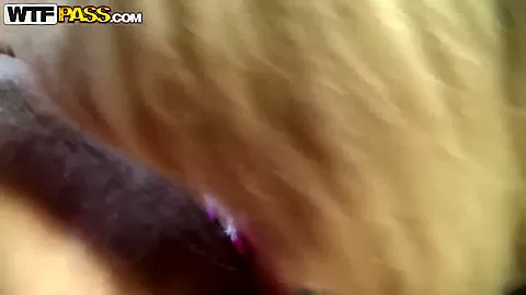 Awesome blonde pleases two guys in sauna