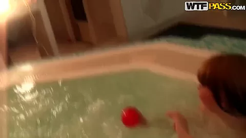 Russian whore in the pool are showing is her beautiful titties