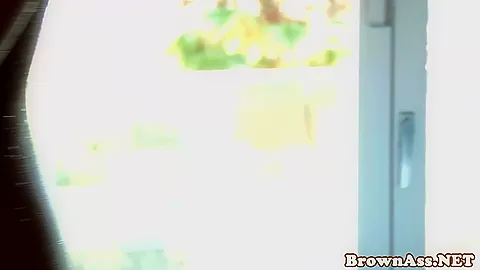 Bathed busty ebony jizzed on bigtits