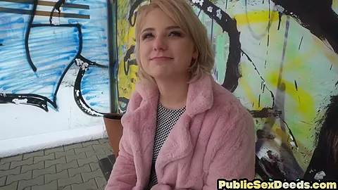 Amateur chick pulled and gets to fuck POV