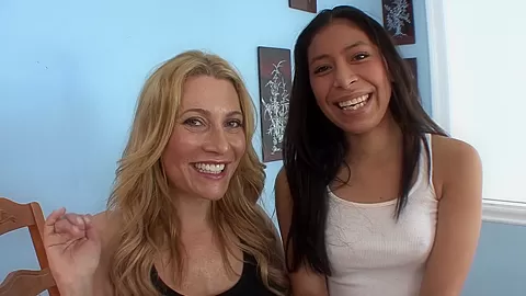 Milf And Brunette Enjoying Each Other - NaughtyGirls