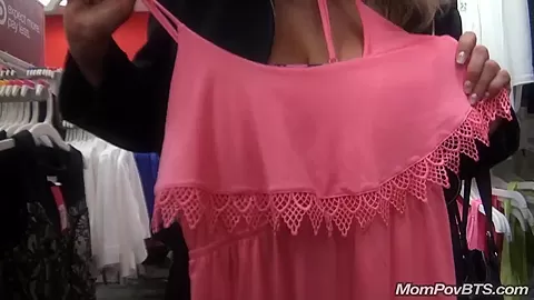 Big boobs MILF flashes in public then sucks and fucks