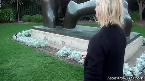 Euro MILF sucks dick in Starbucks bathroom