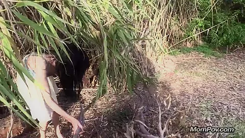 Arab woman outdoor fun and fucking
