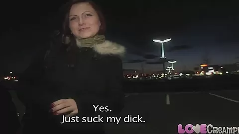 Love Creampie Her pussy drips with cum after sex in car
