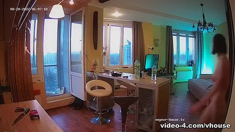 Chloe & Rodrigo - Kitchen sex - Voyeur-House