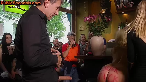 German submissive sluts dominated in public session