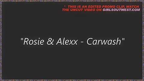Girls Out West - Hairy lesbian cuties washing car