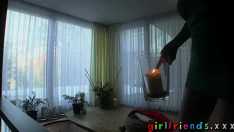 Girlfriends Sweet sexy lesbians make passionate love