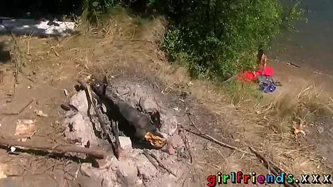 Girlfriends Sexy lesbians filmed having naked hot sex