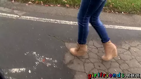 Girlfriends horny lesbian gets stranger to eat pussy