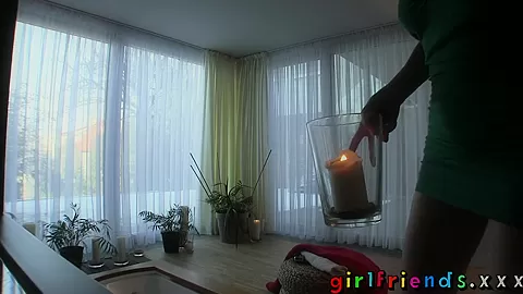 Girlfriends Blonde hottie has passionate sex in bath