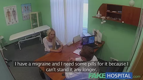 FakeHospital Blonde womans headache cured by cock