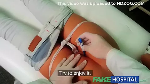 FakeHospital Hot Brunette Patient returns craving cock