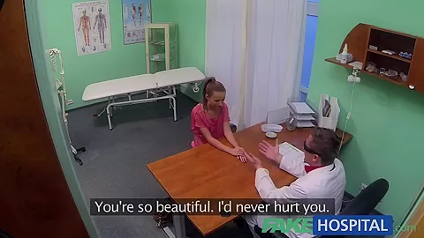FakeHospital Hot Brunette Patient returns craving cock