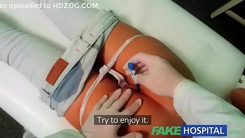FakeHospital Hot Brunette craving the doctors big cock