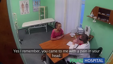 FakeHospital Hot Brunette craving the doctors big cock