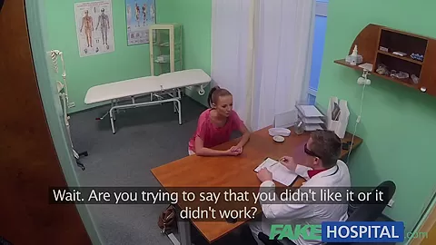 FakeHospital Hot Brunette craving the doctors big cock