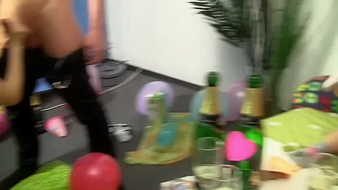 Mandie & Polli & Selena & Silvia in lesbian bitches making love at a sex party