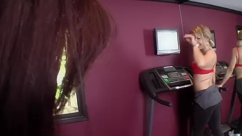 Two Hot Sports Girls Go At It In The Gym