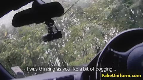 Dogging amateur facialized by english cop