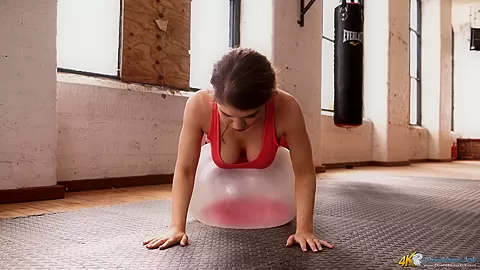Katie Louise in Busty Workout - DownblouseJerk