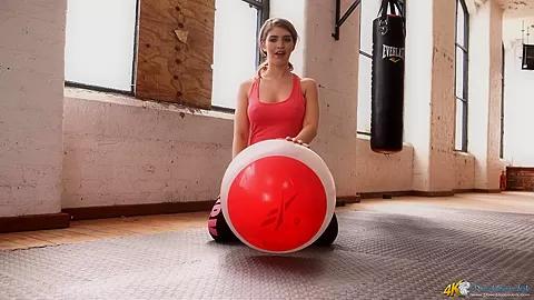 Katie Louise in Busty Workout - DownblouseJerk