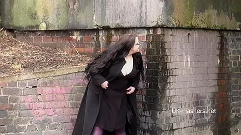 BBW amateur Emmas public masterbation and outdoor flashing of fat gal in homemade exhibitionist footage for