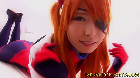 Japanese babe Evangelion pussylicked