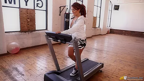 Lizzie in Running Rack - DownblouseJerk