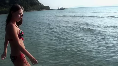 Anne in one of the outdoor porn videos with beautiful minx