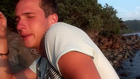 Anne in one of the outdoor porn videos with beautiful minx