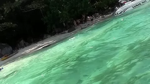 Anne in hardcore sex on the beach with a cute bimbo
