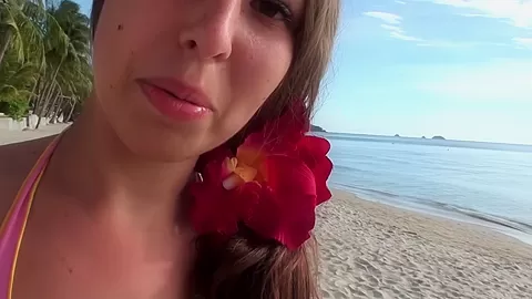 Anne in hottie gives an awesome blowjob in an outdoor porn vid
