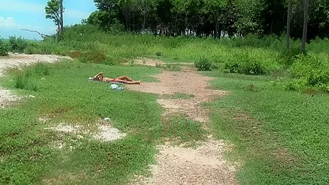 Vicktoria Tiffany in hardcore fucking in a hot outdoor sex scene